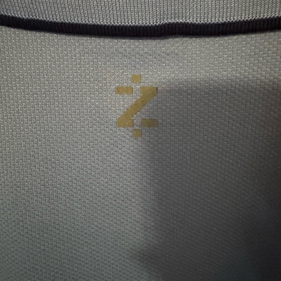 Izod Light Blue Long Sleeve Polo Shirt - Picture 3 of 4